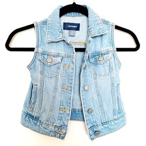 OLD NAVY Girls size S (6/7) denim vest